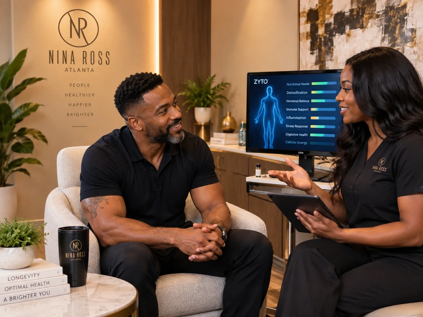 Functional medicine consultation at Nina Ross Atlanta