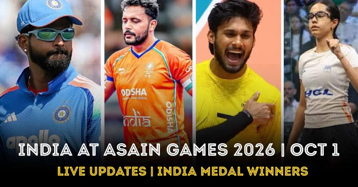 Asian Games 2026 LIVE UPDATES Day 12: India at Asiad live action, IND vs PAK results, medal winners