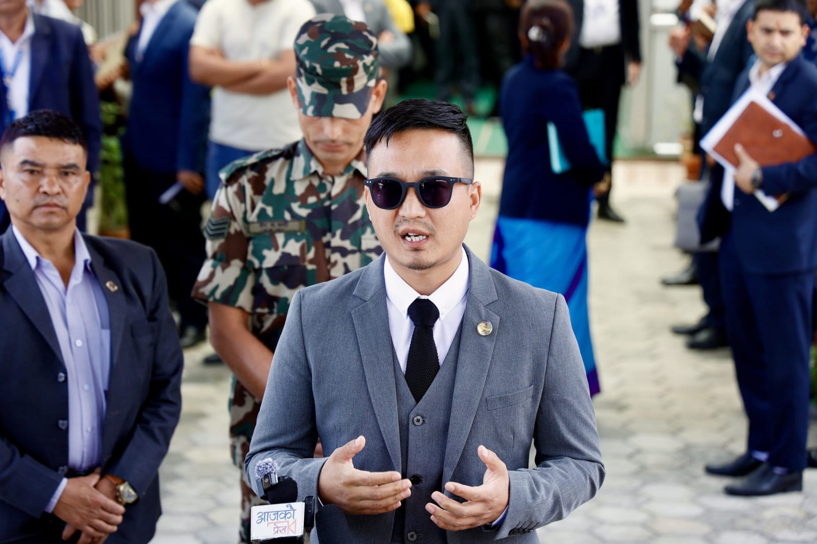 Home Minister Gurung leaves for India