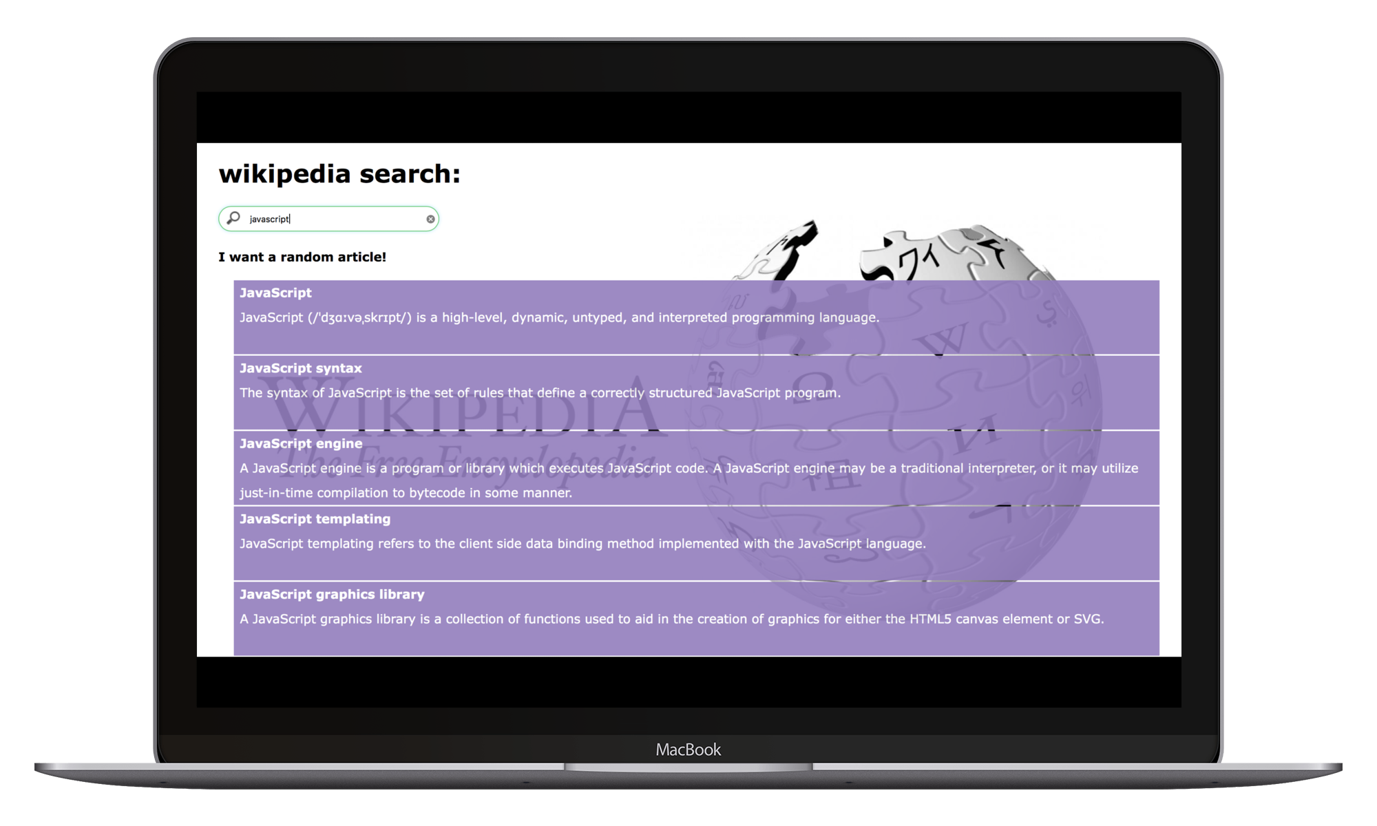 Wikipedia Search