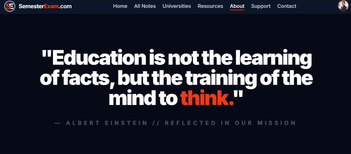 SemesterExam.com - View 2