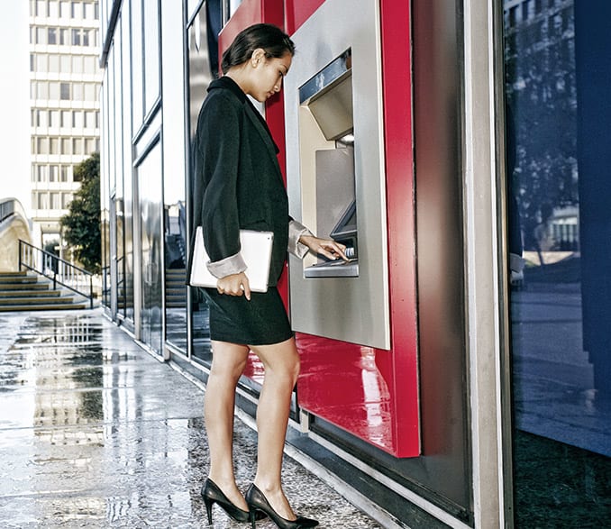 Deposit your money on ATMs