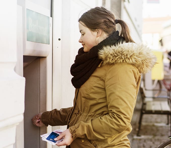 Deposit your money on ATMs