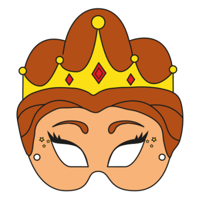 princess printable mask
