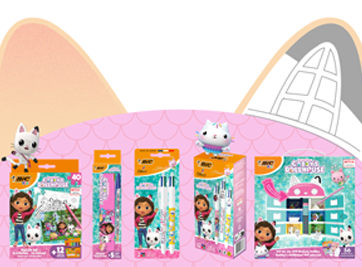BIC x Gabby et la maison magique : une nouvelle collaboration complètement "chat-dorable"