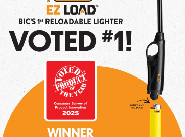 BIC EZ LOAD Lighter Recognized as 2025 Product of the Year USA Award Winner