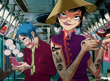Inkbox s'associe avec le légendaire groupe virtuel Gorillaz