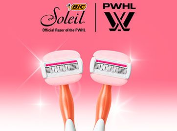 BIC Soleil is the official razor of the Professional Women's Hockey League