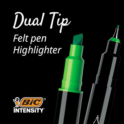 BIC Intensity Medium Felt Tip Pens Medium Point (0.8 mm