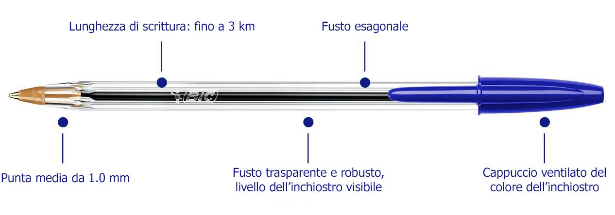 PENNA SFERA CRISTAL PUNTA MEDIA CELEBRATION NERA ARGENTO BIC (Cod. 921339)