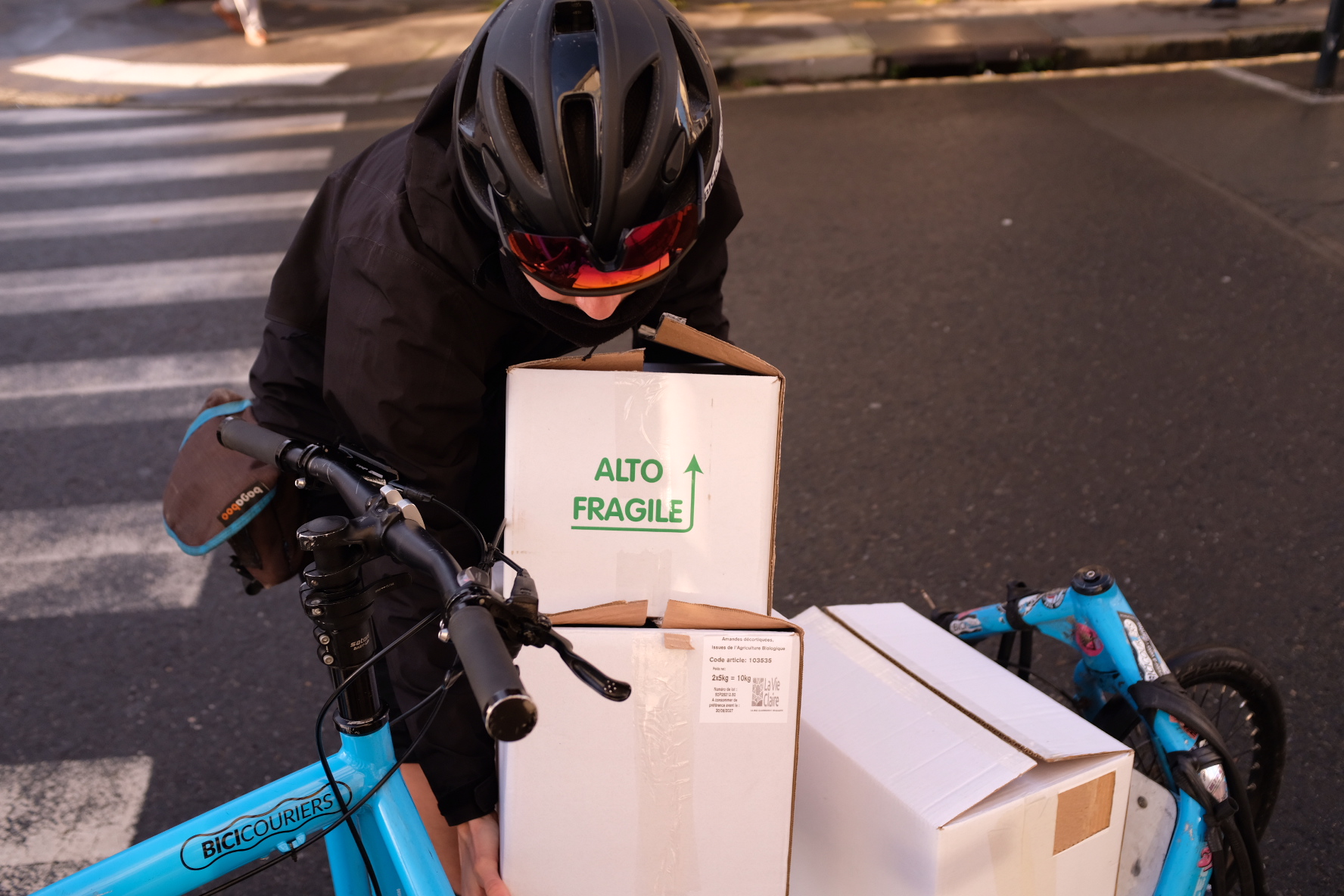 Transport de colis en tout genre - Livraison vélo Nantes BiciCouriers