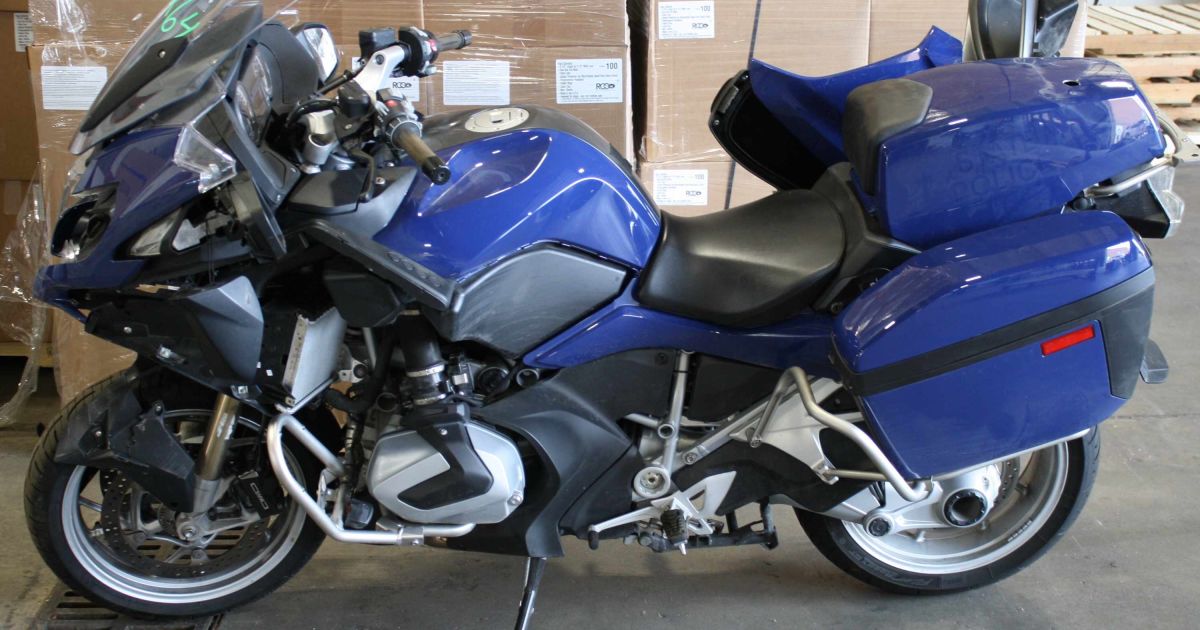 Tow Out 2020 BMW R1250 Police Motorcycle 9,655 Miles #P0264 - MiBid Internet Auctions