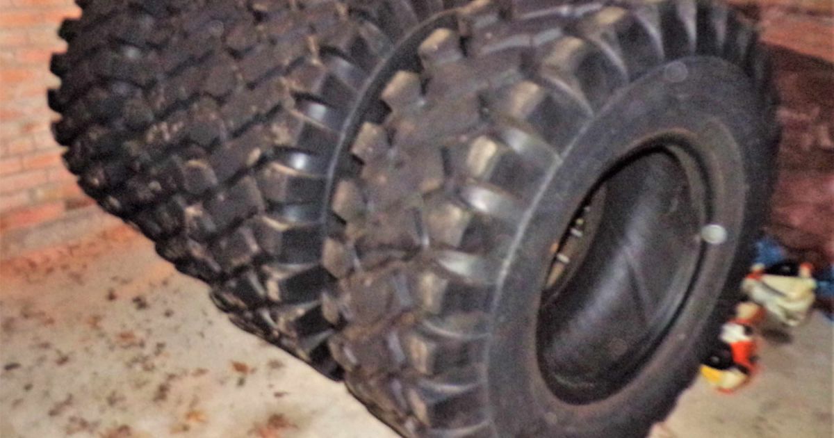 One Set of 4 Rock Dawg 16 Ply Tubeless Front End Loader Tires Offsite