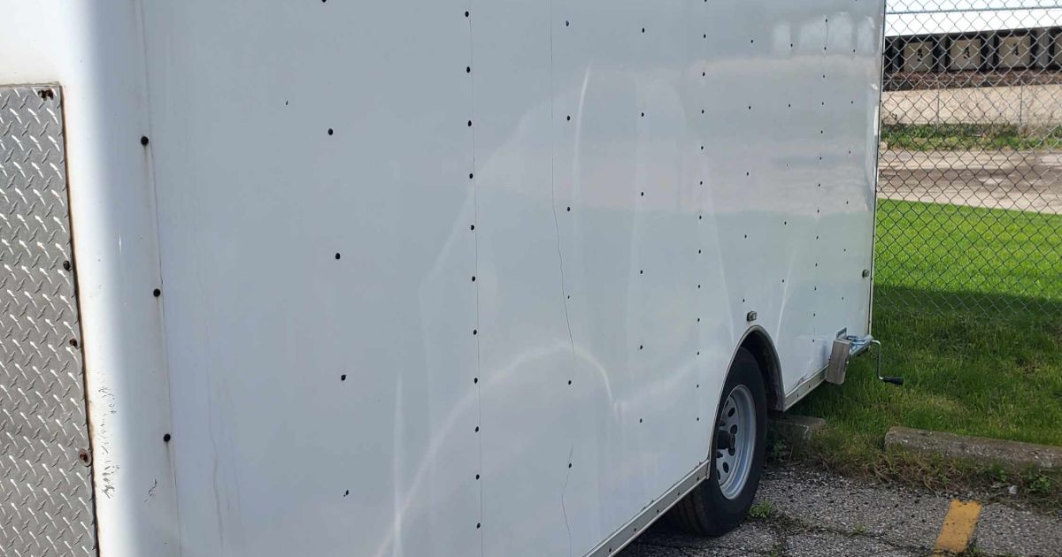 7' x 14' Enclosed Single Axle Trailer Offsite Lansing, MI BidCorp