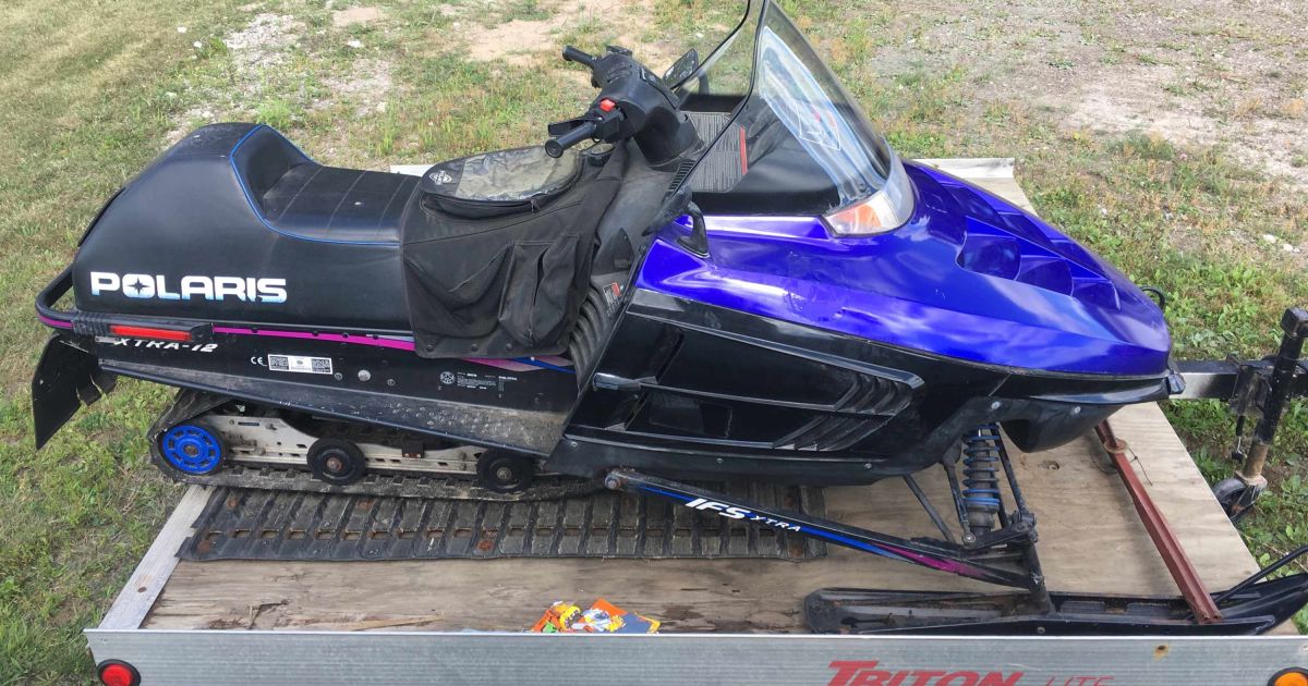 1998Snowmobile and Two Place Trailer, Offsite; Standish, Mi. 48658