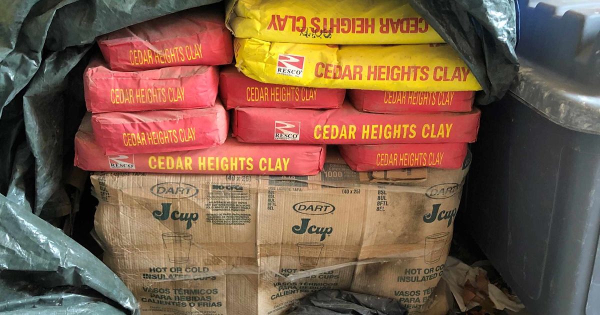 Palet of Cedar Heights Art Clay (Asst Red and Gold) BidCorp Auctions