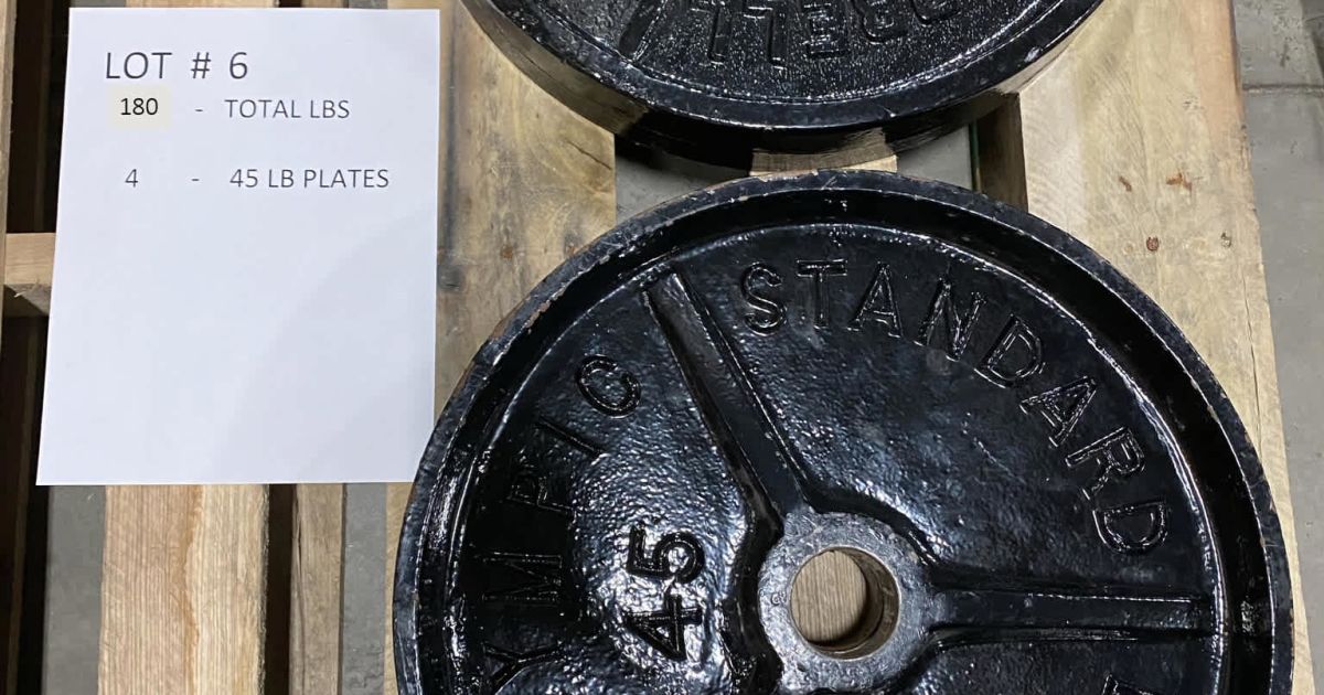 Olympic Style Weight Plates Lot 6 BidCorp Auctions