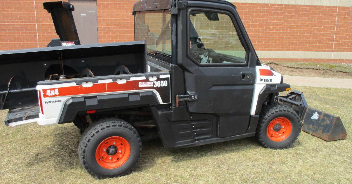 Bobcat UTV with Snowblower and Bucket Offsite Munising, MI BidCorp