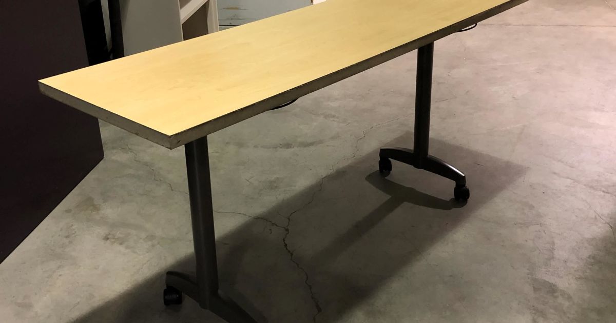 Folding tables on casters (1 lot = qty 5) BidCorp Auctions