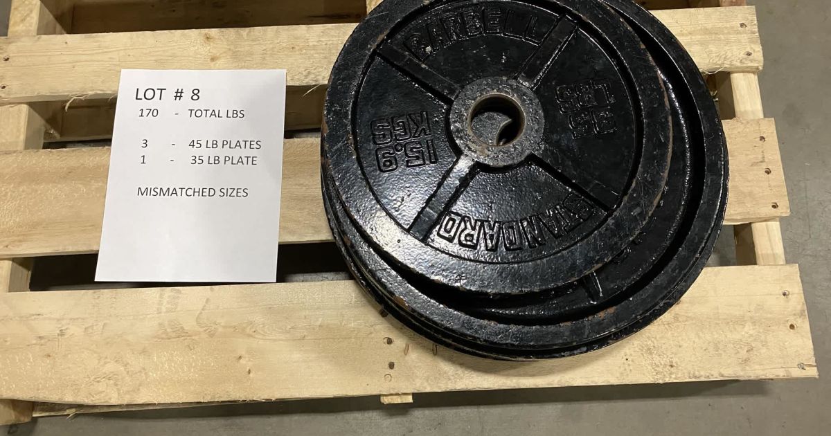 Olympic Style Weight Plates Lot 8 BidCorp Auctions