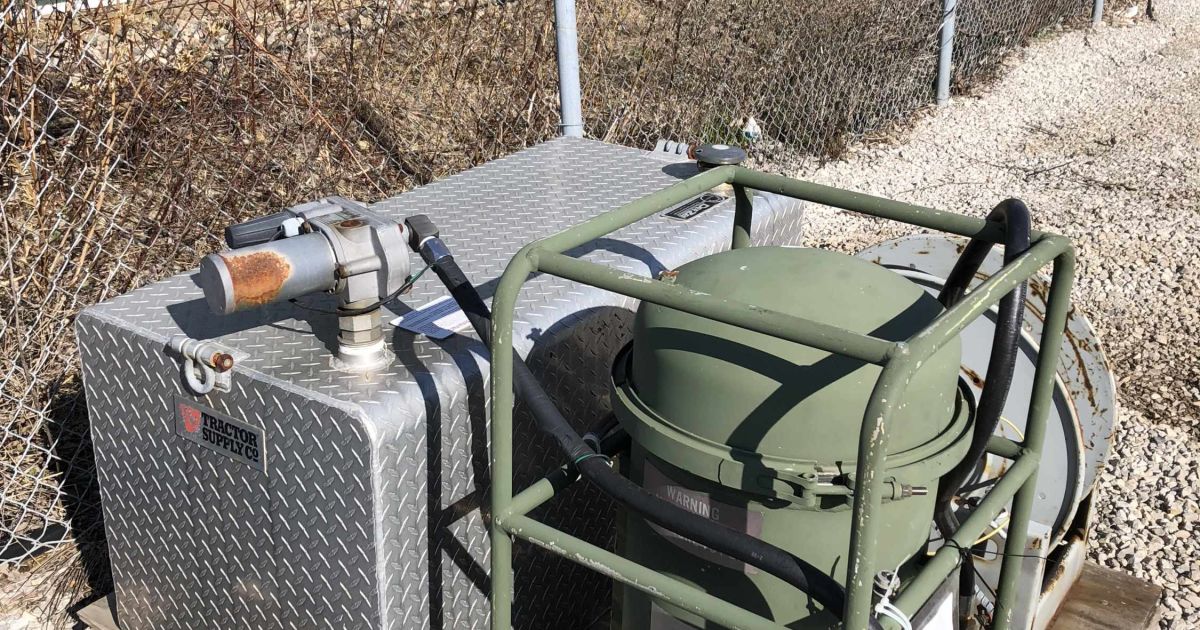 Unit Built 100 Gallon Jet Fuel Storage Container and Pump BidCorp