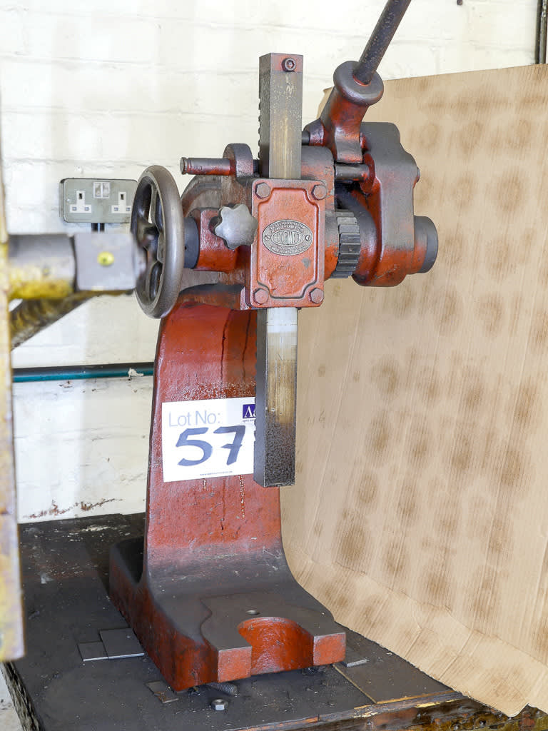 Edgwick Manual Bench Top Arbor Press Ratchet Type On Auction Now