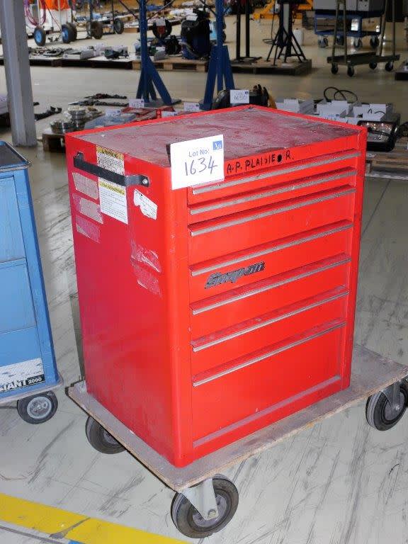 Snap On 7 Drawer Tool Cabinet On Transport Trolley On Auction Now