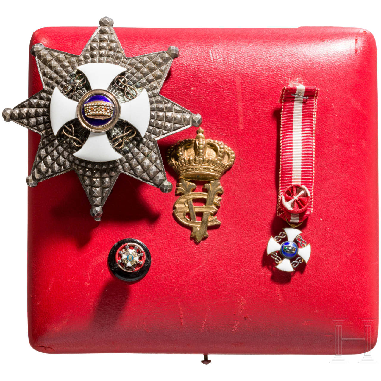 Orden Der Krone Von Italien Stern Des Grossoffiziers Im Etui Auctions Price Archive