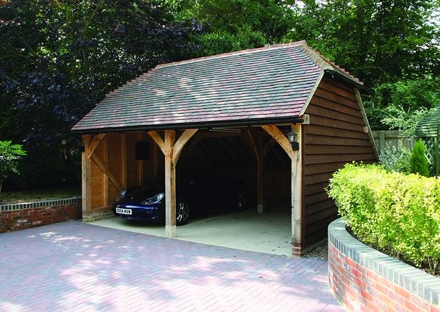 Oak Framed Pergola Kit & Oak Garage Kit