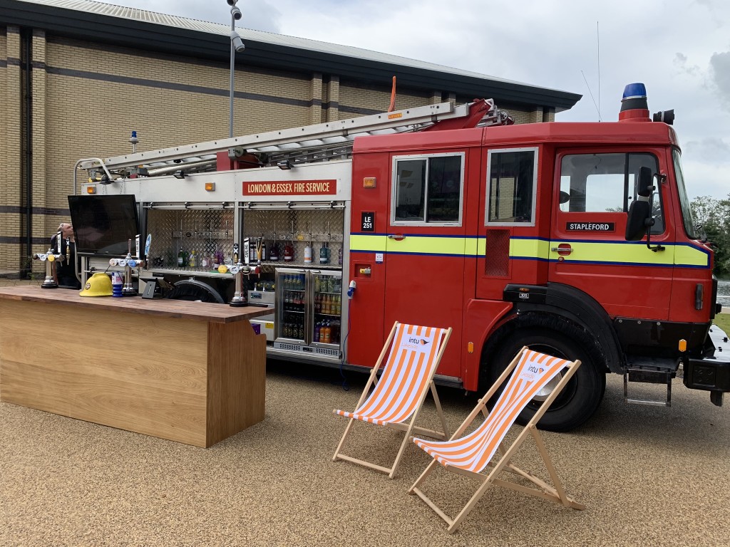 Highly Popular Mobile Fire Engine Bar, the bar is complete and ready to be plugged in and start trading