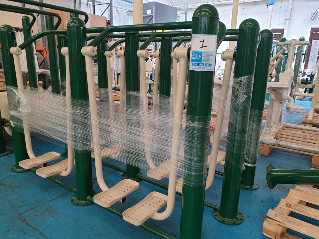 Warehouse Clearance on Behalf Of FEW Charity Outdoor Gym Equipment, Children’s Activity Centres & More | NO VAT