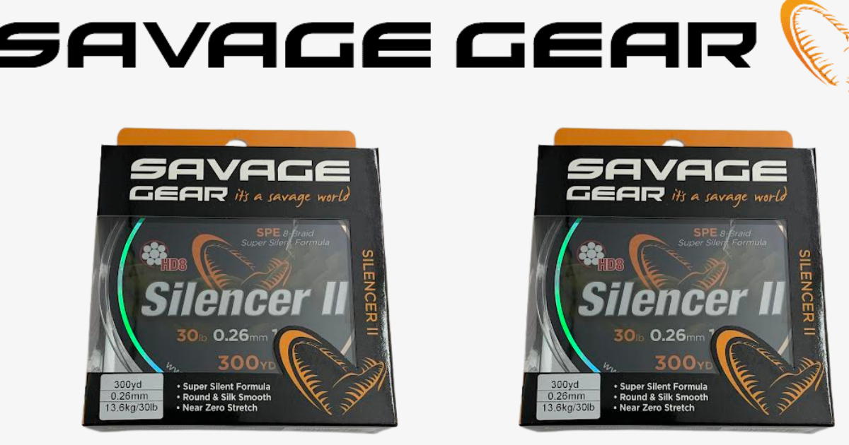 Savage Gear Silencer II HD8 30lb Braided Line Pair Pack