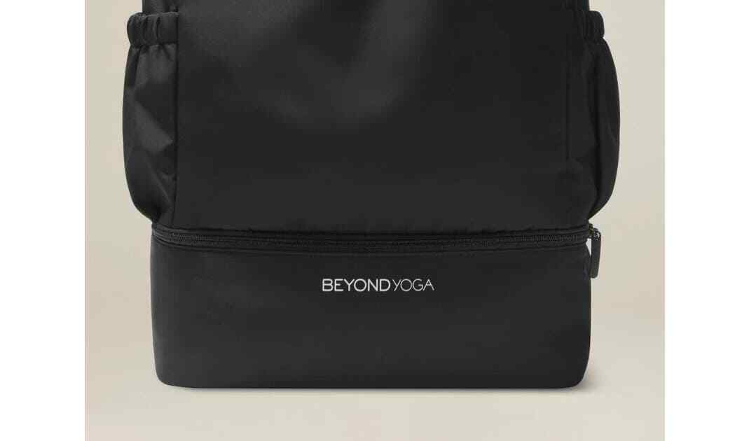 Beyond Yoga, Bags, New Beyond Yoga Black Convertible Backpacktote Bag