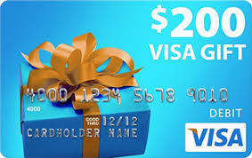 Visa Gift Card - Value: $200 - Purchase by Bitcoin or Altcoins