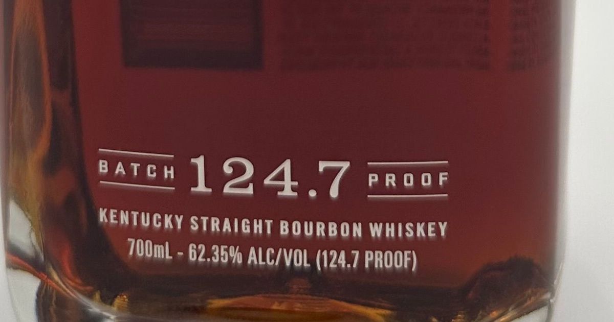 Woodford Reserve Master's Collection Batch Proof 124.7