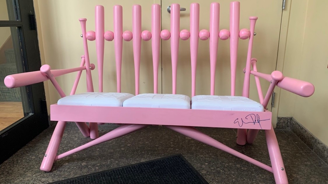 Baseball and Bat Bench | yesand21 | Bid Now - ☑ $300 ...