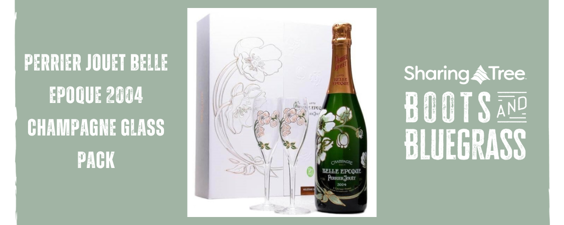 Perrier Jouet Belle Epoque 2004 Champagne Glass Gift Set | b