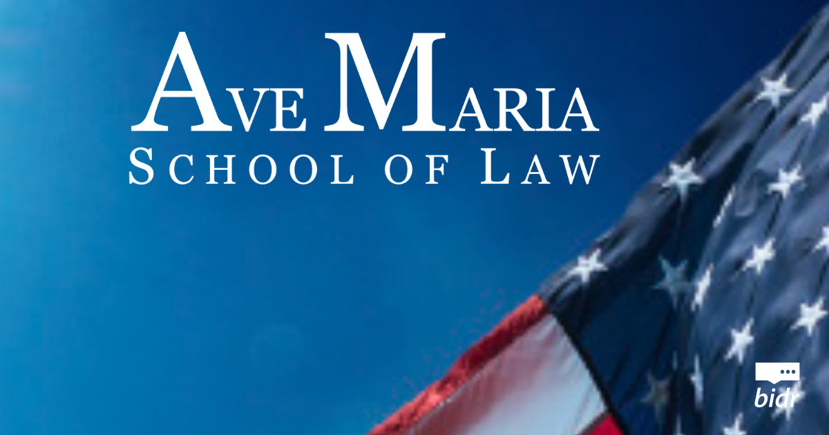 Ave Maria Law Veterans Memorial Virtual Event Nov 11 2020