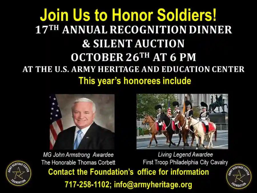 Army Heritage Center Foundation's 17th Annual Recognition Dinner/Silent Auction