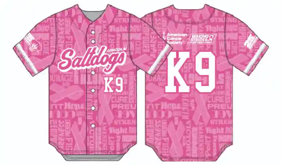 Lincoln Saltdogs Breast Cancer Awareness Night Jersey Auction