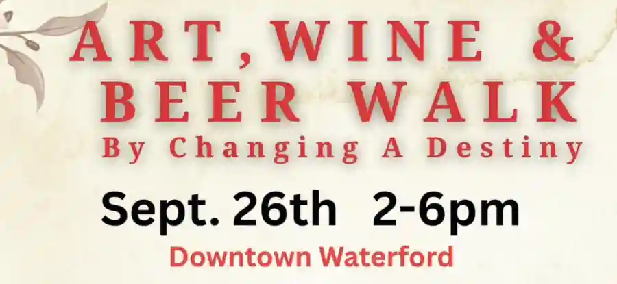 Art, Wine, Beer & Craft Walk Sept 26, 2026
