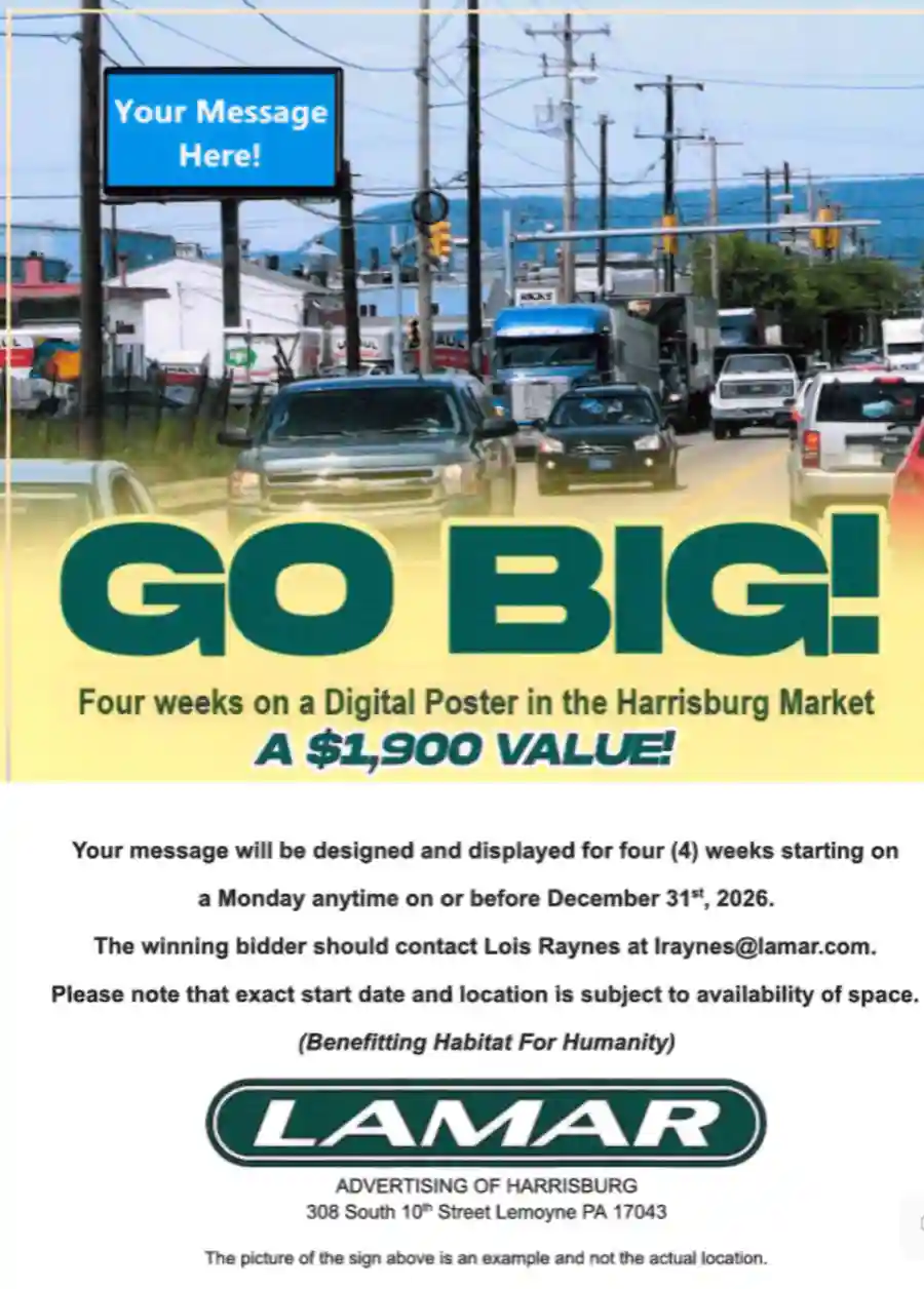 Habitat for Humanity of the Greater Harrisburg Area Billboard Auction