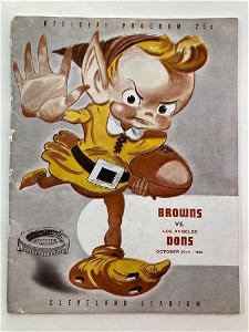 Sold at Auction: (2) Cleveland Browns Game Programs 1958, 1960