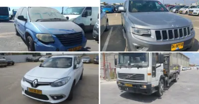 רשות האכיפה והגבייה - רכבים | 18 רכבים מהרשות לאכיפה וגבייה