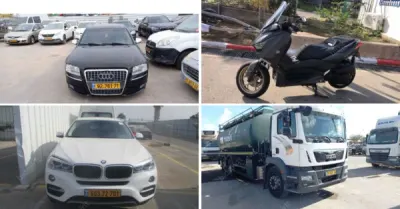 רשות האכיפה והגבייה - רכבים | 75 רכבים מהרשות לאכיפה והמרכז לגביית קנסות