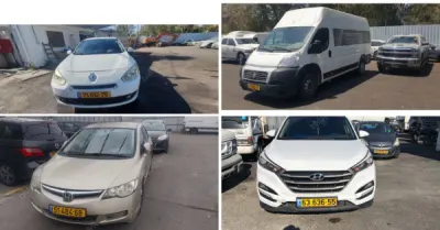 רשות האכיפה והגבייה - רכבים | 14 רכבים מהרשות לאכיפה והמרכז לגביית קנסות