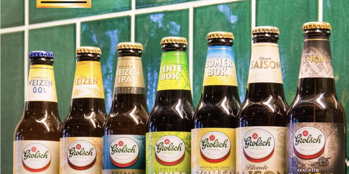 Zevenklapper voor Grolsch bij World Beer Awards