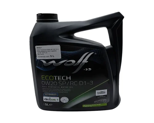 aceite-para-motor-wolf-ecotech-multigrado-sintético-0w20-(5-litros)-wolf-wol-0w20s-5l