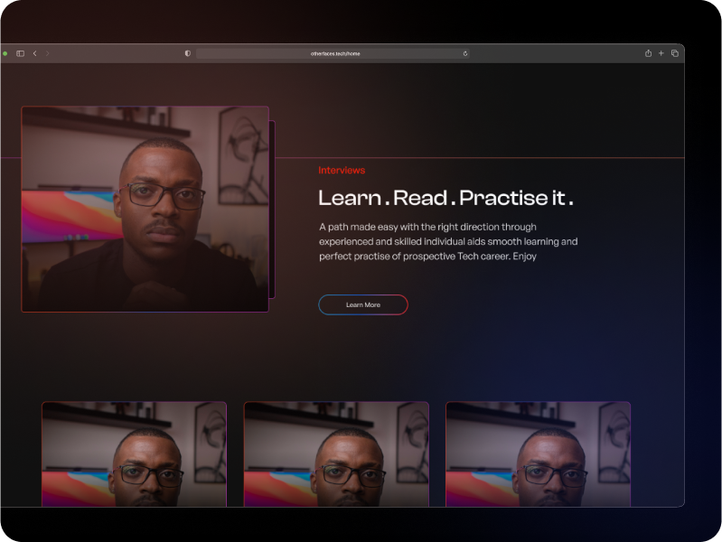 Other faces of tech website