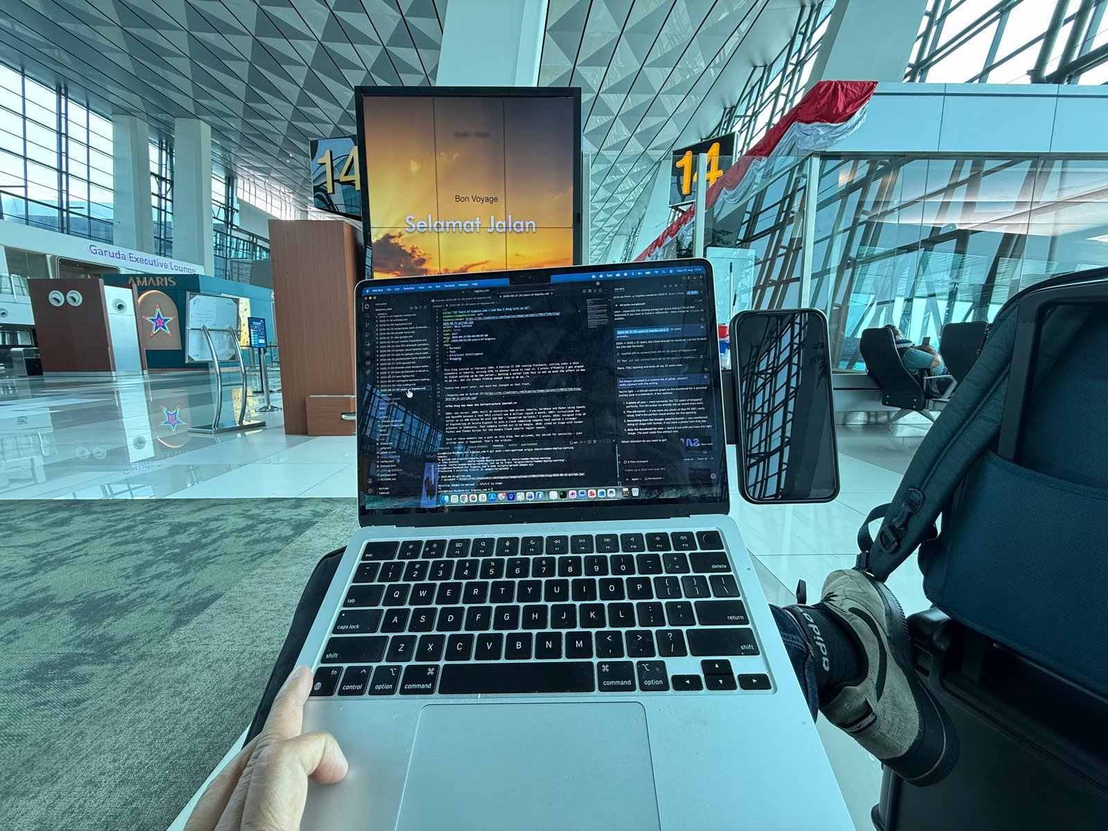 IBM Bob at CGK Terminal 3, Gate 14